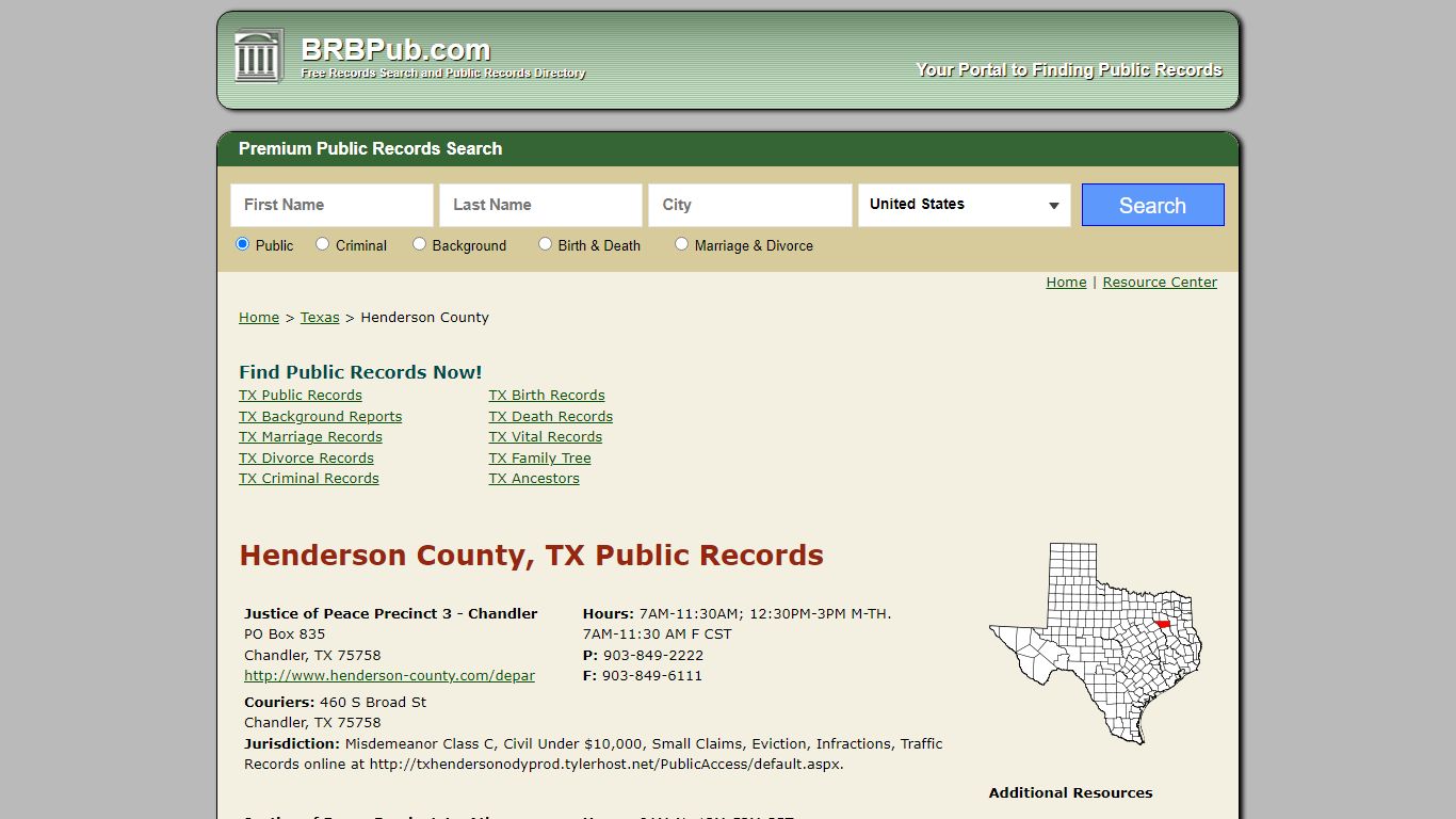 Henderson County Public Records | Search Texas Government ...